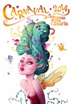 Cartel oficial del Carnaval 2014 en Las Palmas de Gran Canaria.